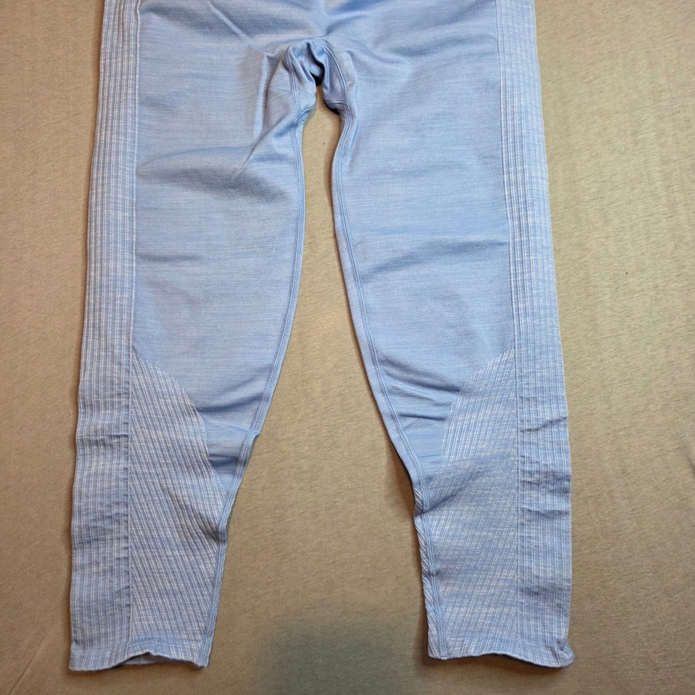 PINK Victoria's Secret Seamless Denim High-Waist Leggings Blue Large Short NWT - Picture 4 of 8